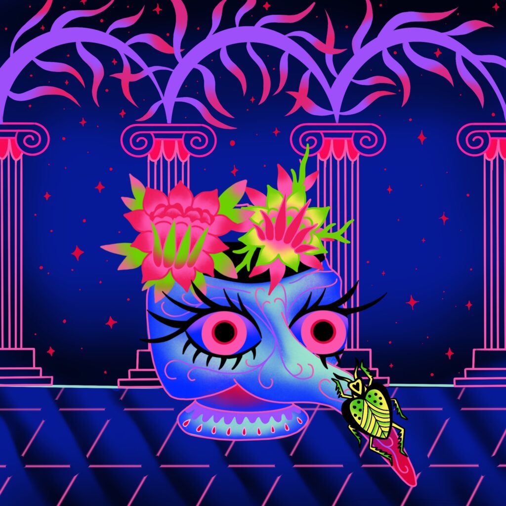 ilustración máscara